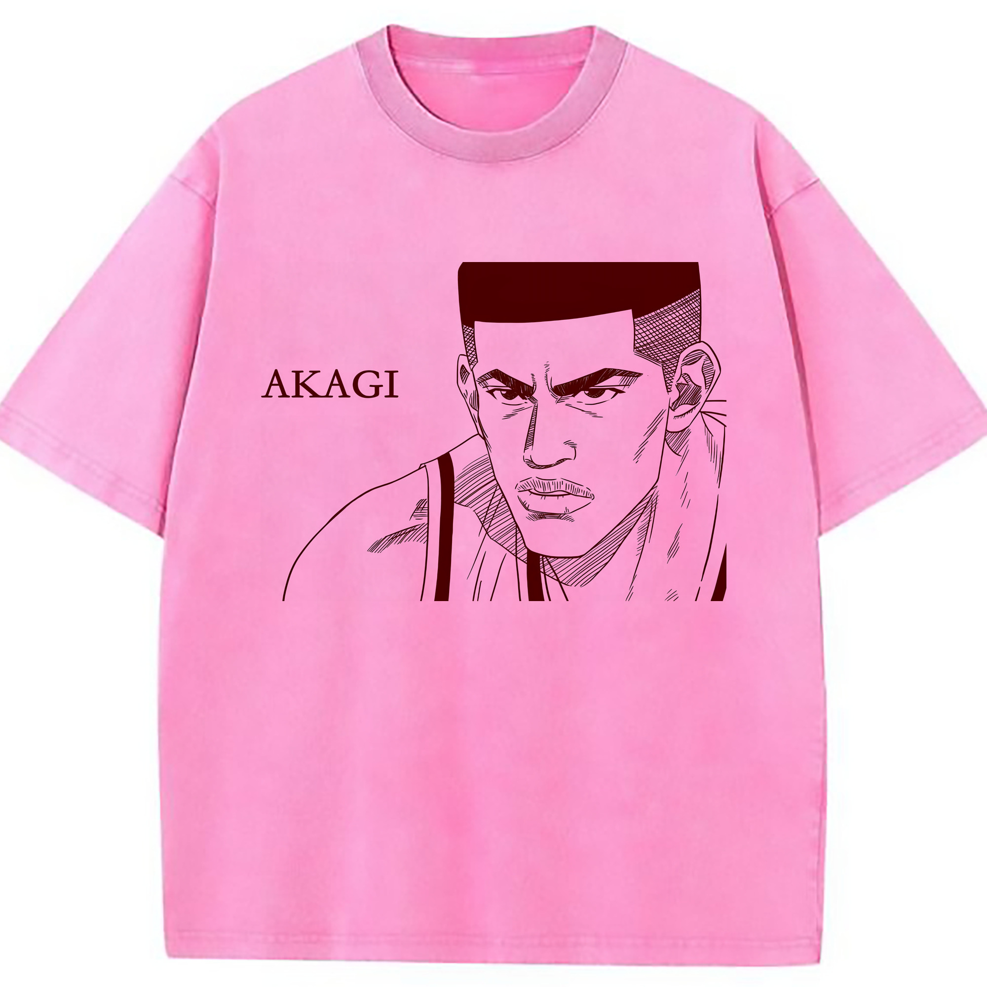 （画像用） SLAM DUNK／スラムダンク 綿100% ヴィンテージ風 半袖Tシャツ（フロントプリント）